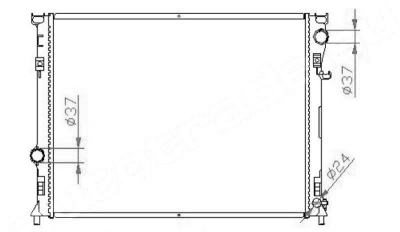 SAT CR0003 радиатор охлаждения двигателя
