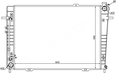SAT HY0009-2.0D радиатор охлаждения двигателя