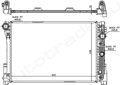 SAT MB0009-07 радиатор охлаждения двигателя