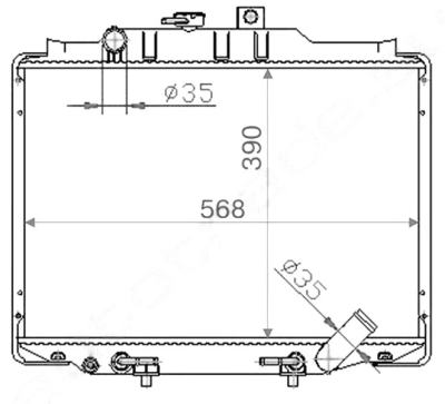 SAT MC0005-L300-D-2R радиатор охлаждения двигателя