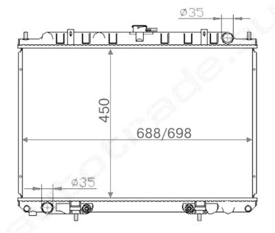 SAT NS0005-U30 радиатор охлаждения двигателя