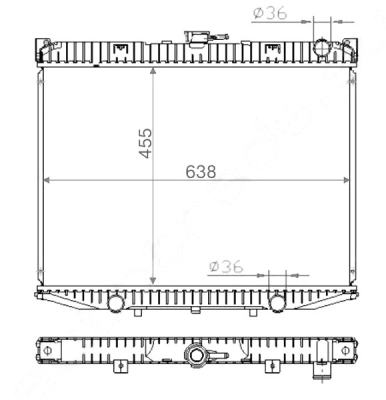 SAT NS000R20-2.4 радиатор охлаждения двигателя