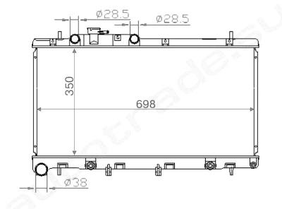 SAT SB0005-3.0 радиатор охлаждения двигателя