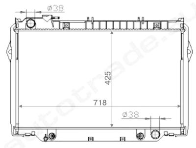 SAT TY0009-J80D-AT радиатор охлаждения двигателя