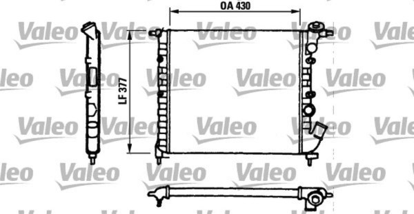 VALEO 730055 радиатор охлаждения двигателя
