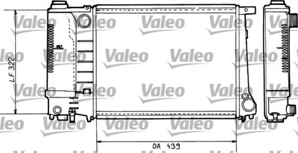 VALEO 730365 радиатор охлаждения двигателя