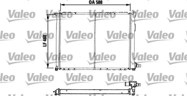 VALEO 730549 радиатор охлаждение двигателя