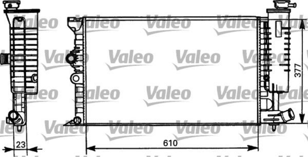 VALEO 731298 радиатор охлаждения двигателя