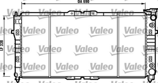 VALEO 731372 радиатор охлаждения двигателя