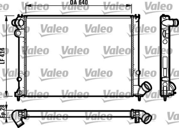 VALEO 731381 радиатор охлаждения двигателя