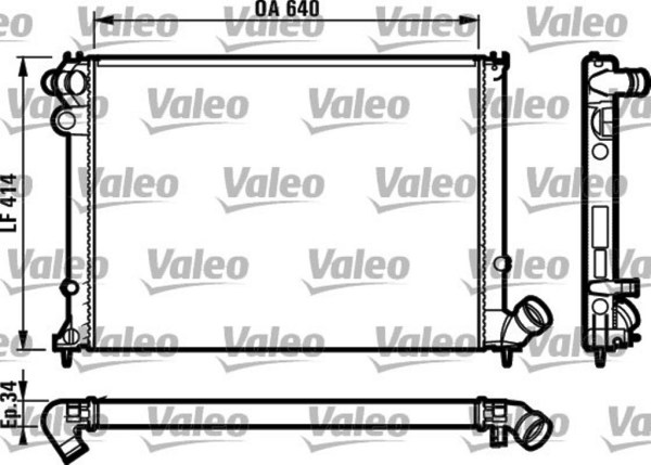 VALEO 731384 радиатор охлаждения двигателя