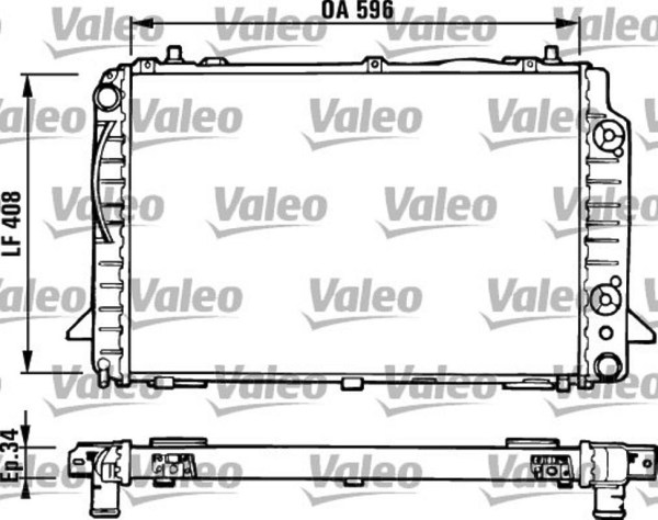 VALEO 731430 радиатор охлаждение двигателя