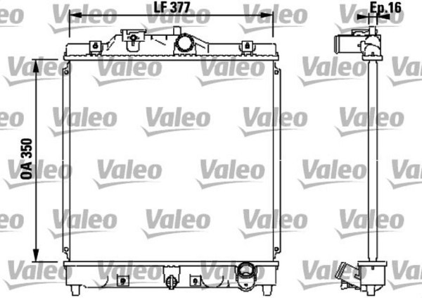 VALEO 731434 радиатор охлаждения двигателя