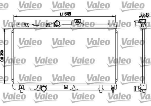 VALEO 731441 радиатор охлаждения двигателя