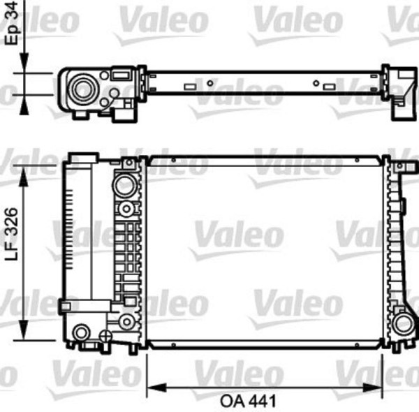 VALEO 731520 радиатор охлаждения двигателя