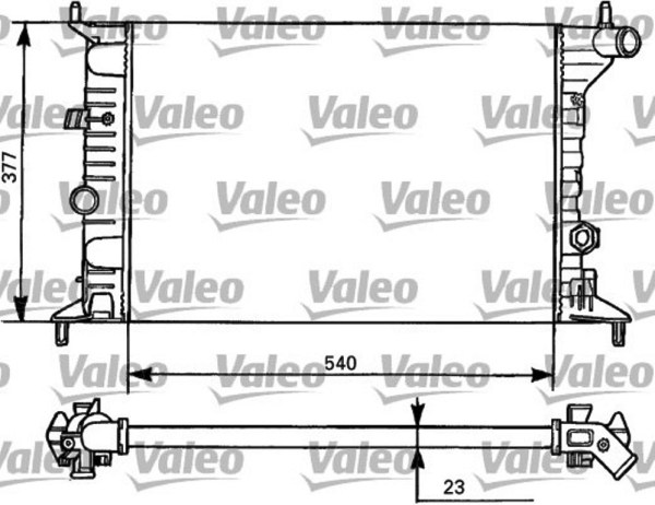 VALEO 731525 радиатор охлаждения двигателя
