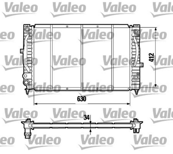 VALEO 731755 радиатор охлаждения двигателя