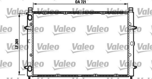 VALEO 732397 радиатор охлаждения двигателя