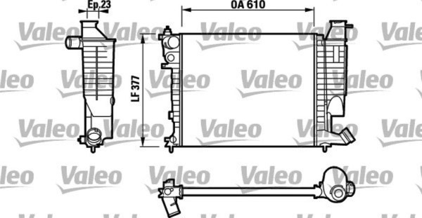 VALEO 732535 радиатор охлаждения двигателя