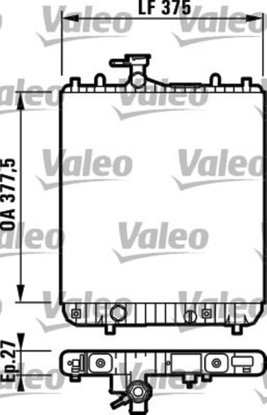 VALEO 732719 радиатор охлаждения двигателя