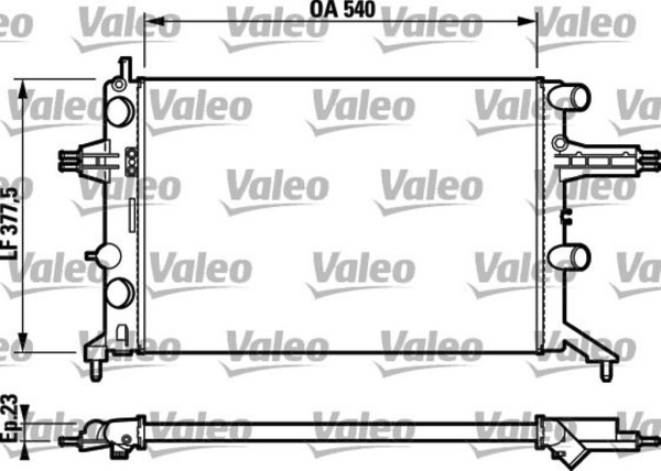 VALEO 732723 радиатор охлаждения двигателя