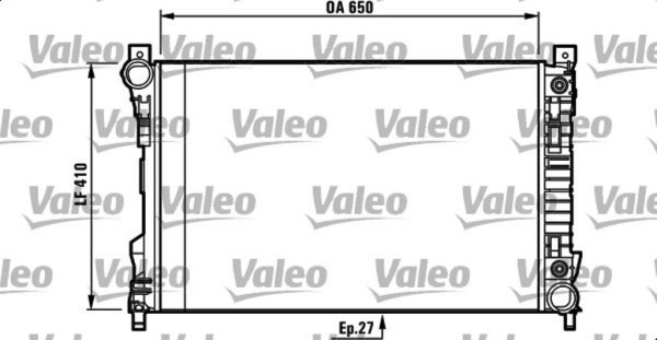 VALEO 732741 радиатор охлаждения двигателя