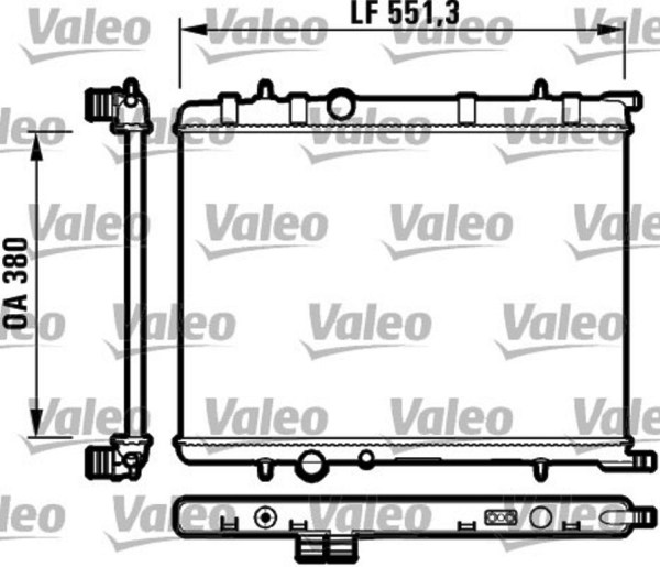 VALEO 732908 радиатор охлаждения двигателя