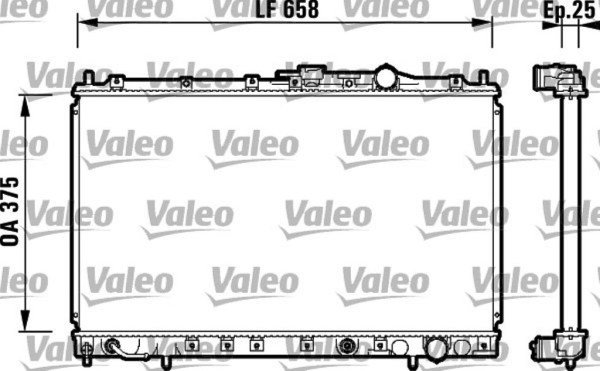 VALEO 734139 радиатор охлаждения двигателя
