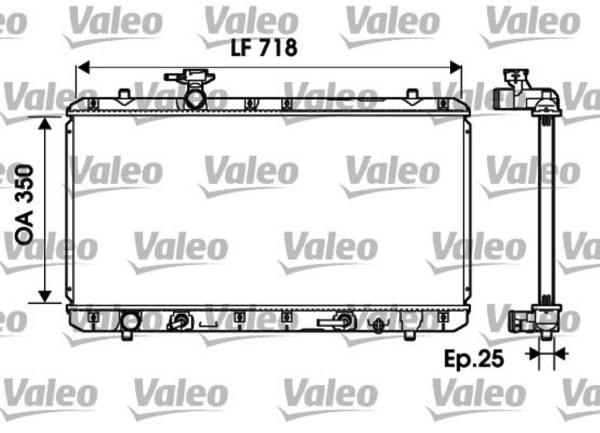 VALEO 734165 радиатор охлаждения двигателя