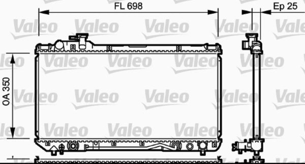 VALEO 734172 радиатор охлаждения двигателя