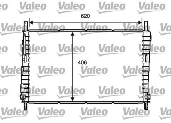 VALEO 734286 радиатор охлаждения двигателя
