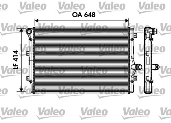 VALEO 734333 радиатор охлаждения двигателя