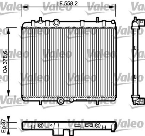 VALEO 734463 радиатор охлаждения двигателя