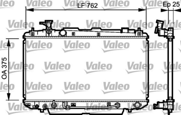 VALEO 734493 радиатор охлаждения двигателя