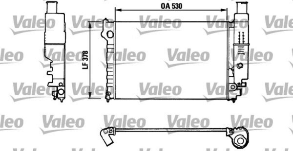 VALEO 816554 радиатор охлаждение двигателя
