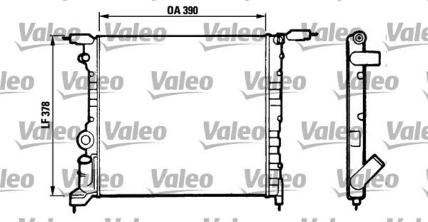 VALEO 816657 радиатор охлаждения двигателя