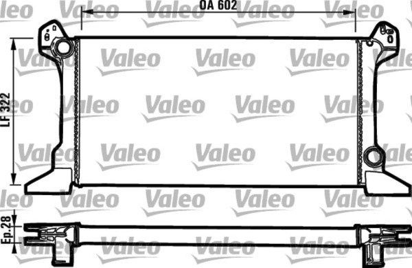 VALEO 819176 радиатор охлаждения двигателя