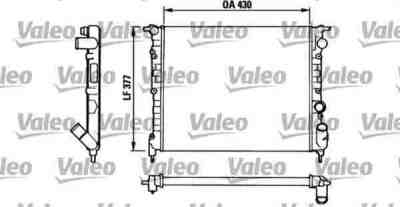 VALEO 883875 радиатор охлаждения двигателя
